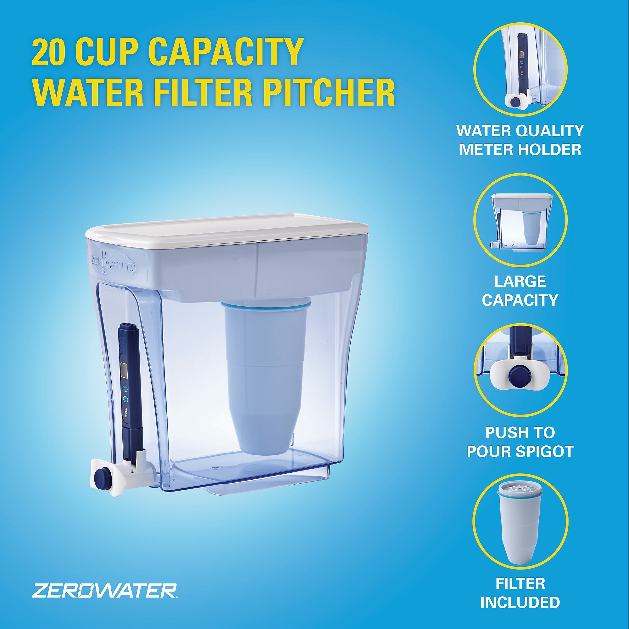 ZeroWater 20 Cup Water Filter Dispenser