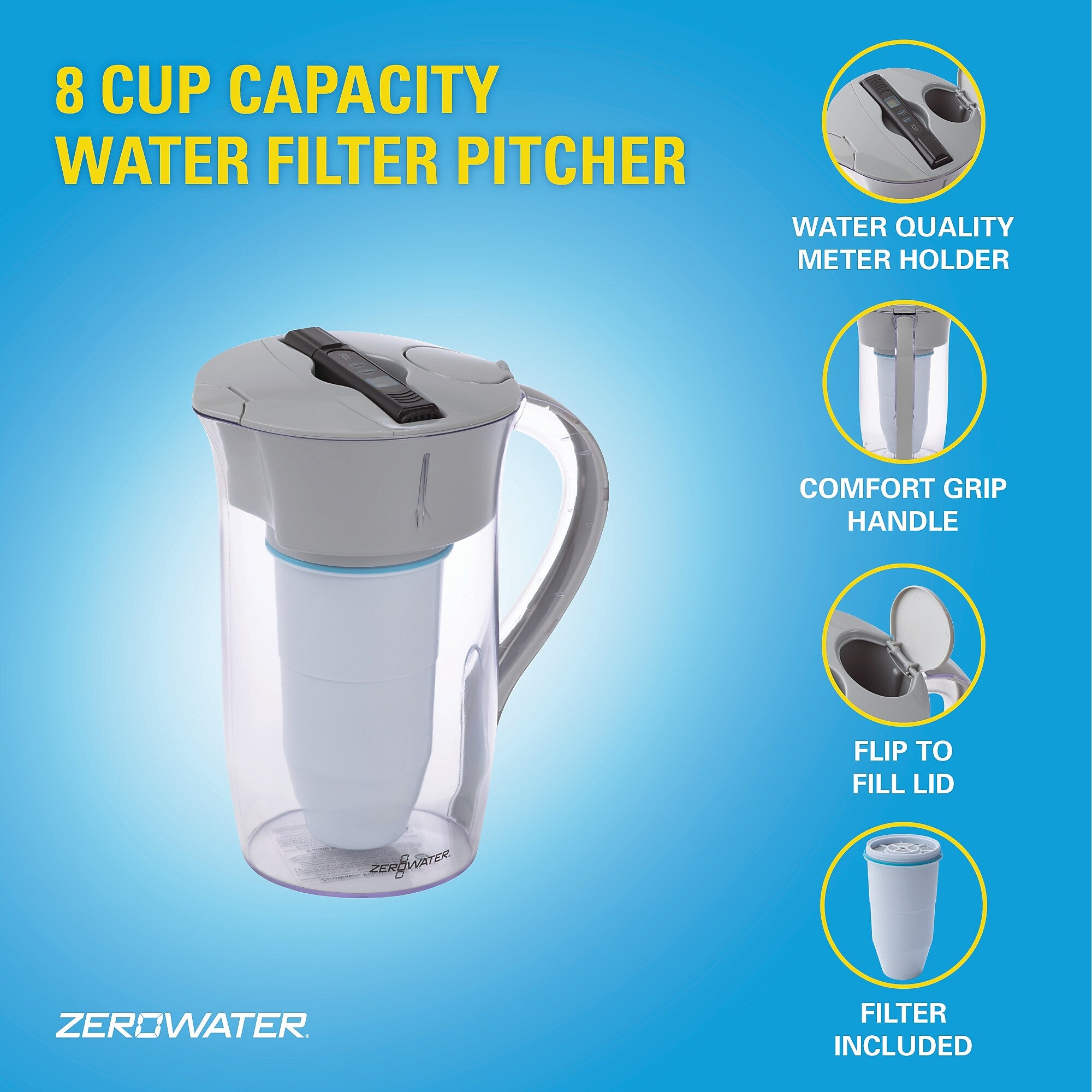 ZeroWater 8 Cup Water Filter Dispenser
