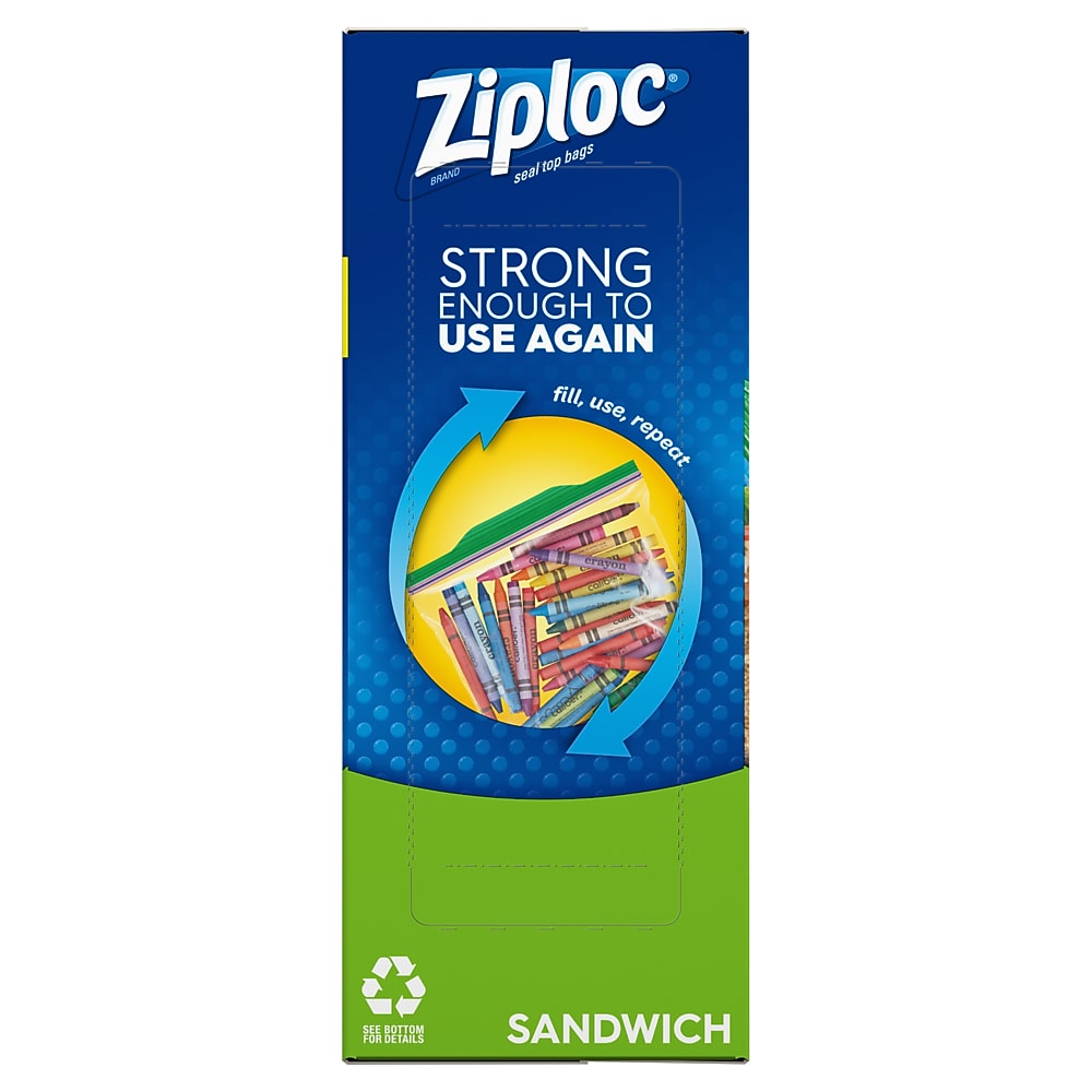 Ziploc Sandwich Bags, 90 Bags/Box