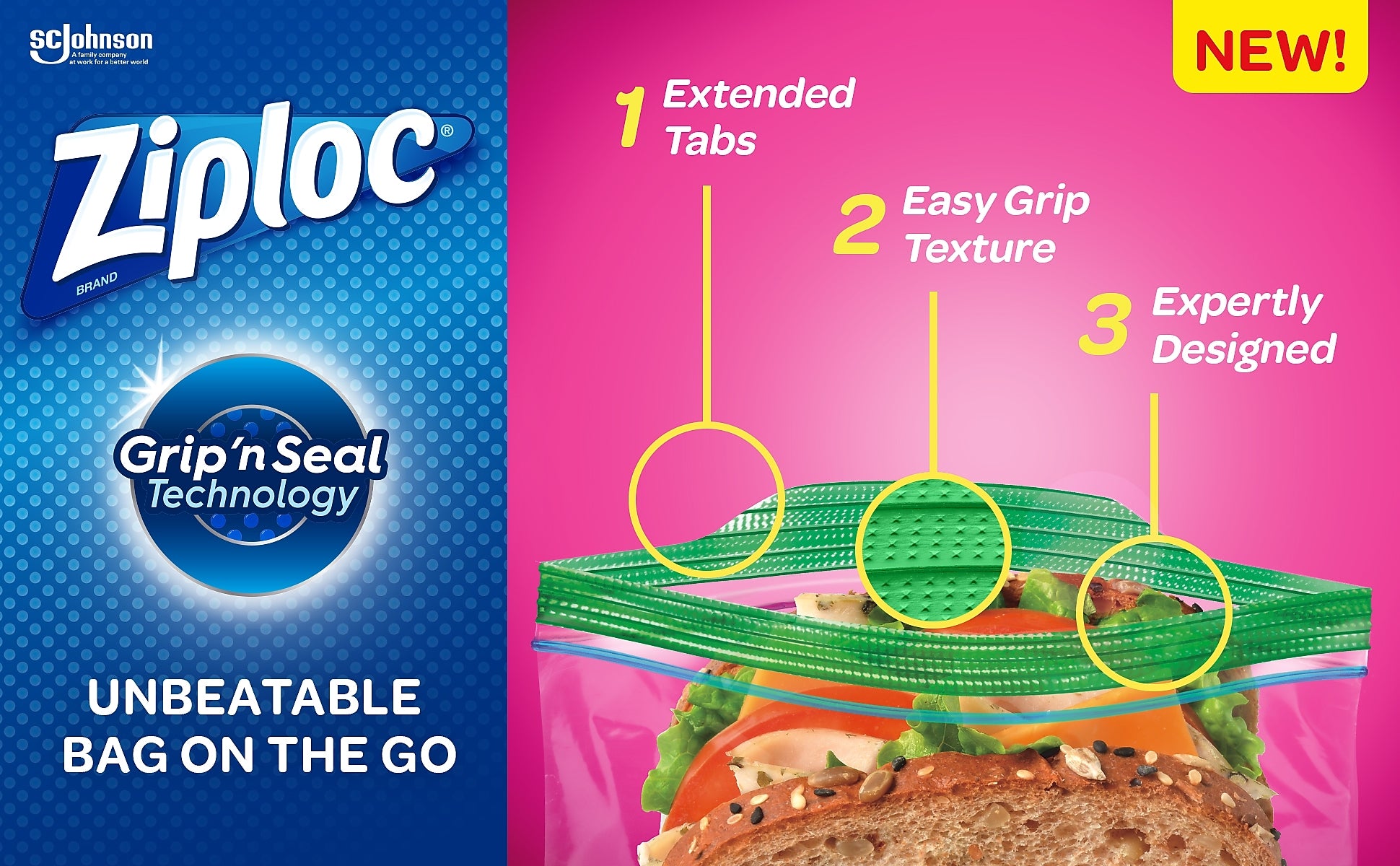 Ziploc Sandwich Bags, 90 Bags/Box